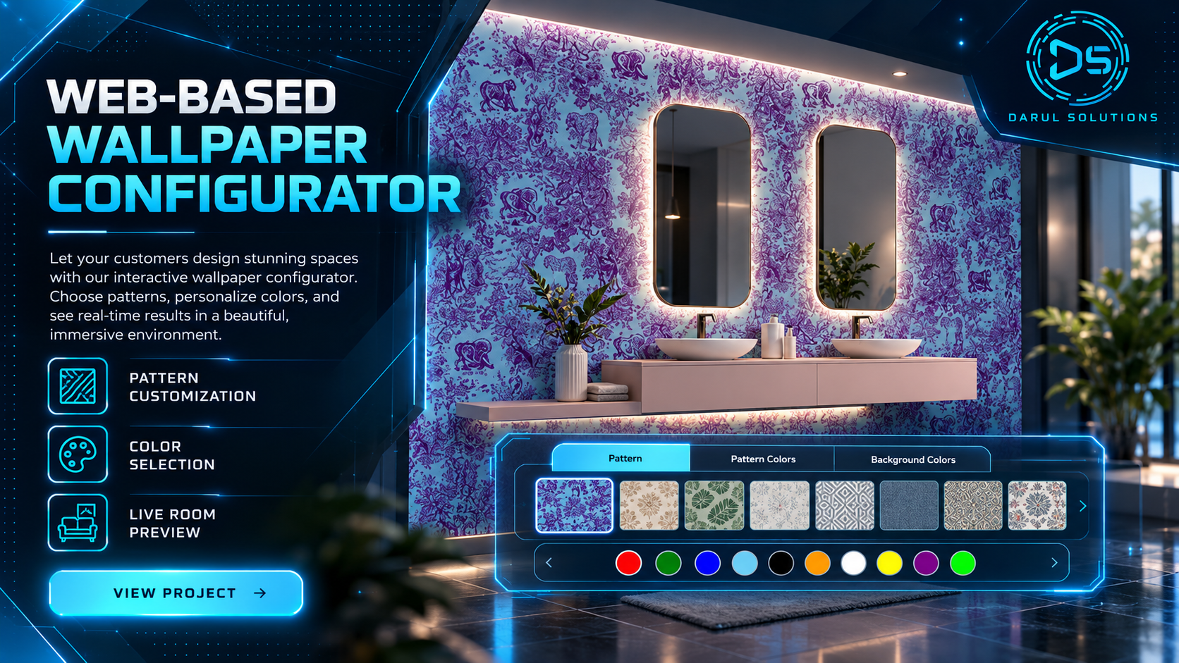 3D Wall Configurator - WebGL 3D Product Configurator visualization screenshot 1